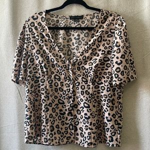 Sanctuary Animal Print Blouse